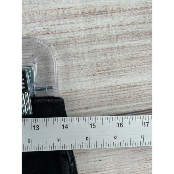 We the Free Distressed Button Fly Straight Leg Jeans‎ Women's Size 24 Black - Picture 11 of 16